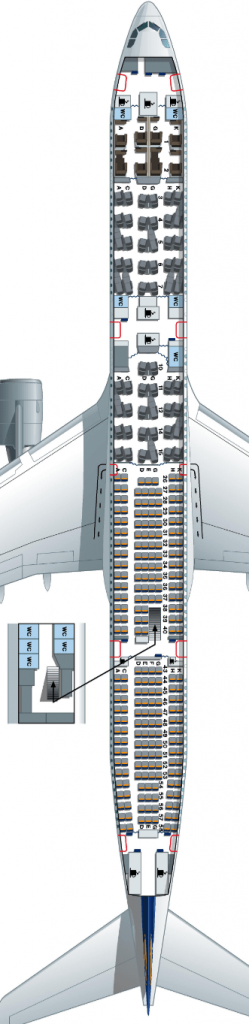 Airbus A340-600 Seat Map | Flight Web Check in